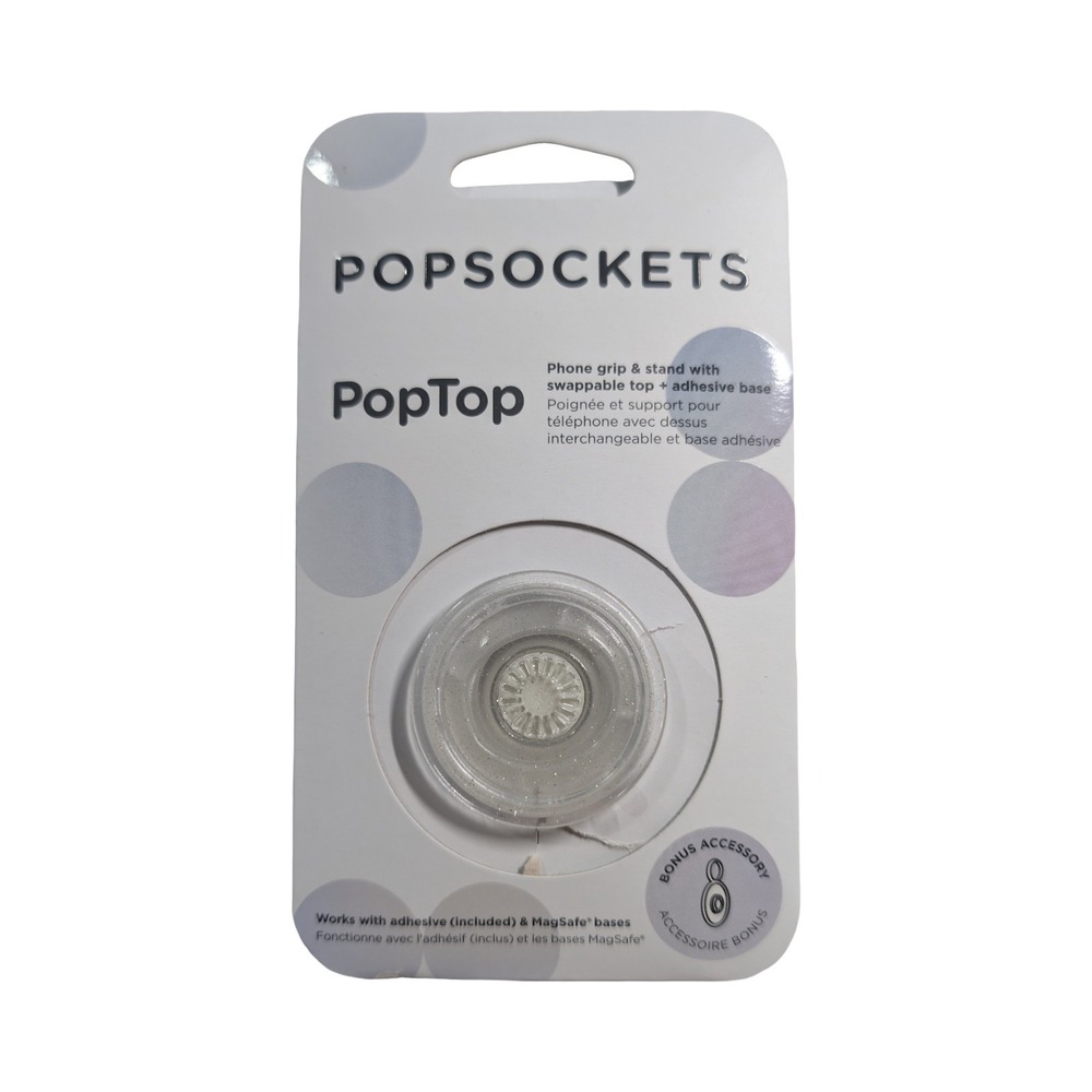 13-O PopSockets PopTop Grip & Stand With Swappable Top + Adhesive Base - Glitter